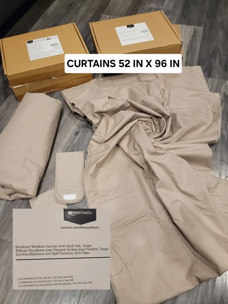 Amazon Basics Blackout Curtains - Various Sizes image indicator(2)