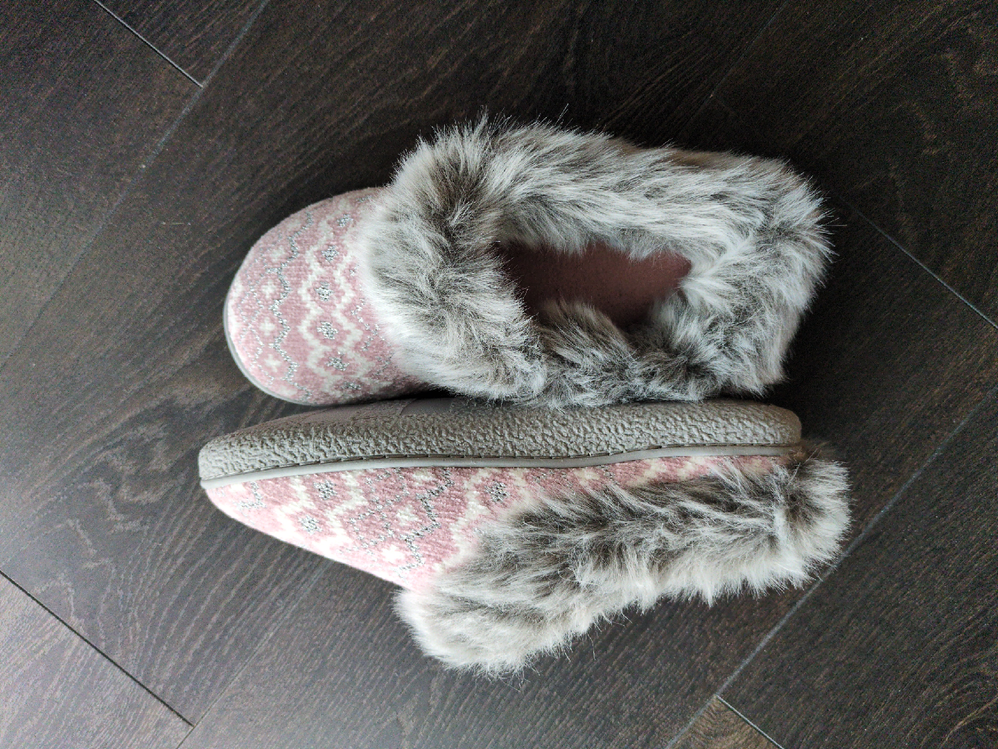 Fuzzy Pink Slippers