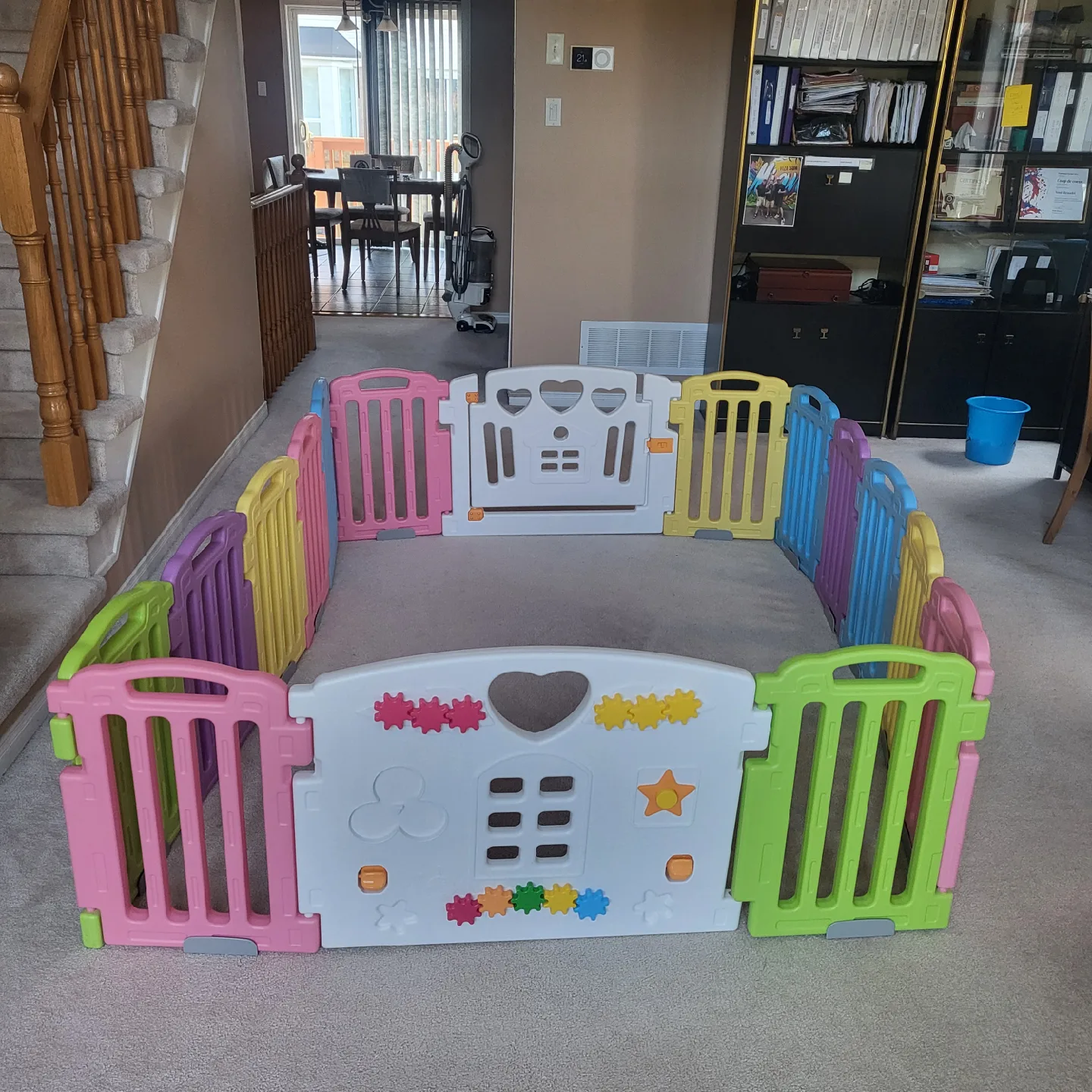 Colourful Child Playpen-Like New!✨️ thumbnail