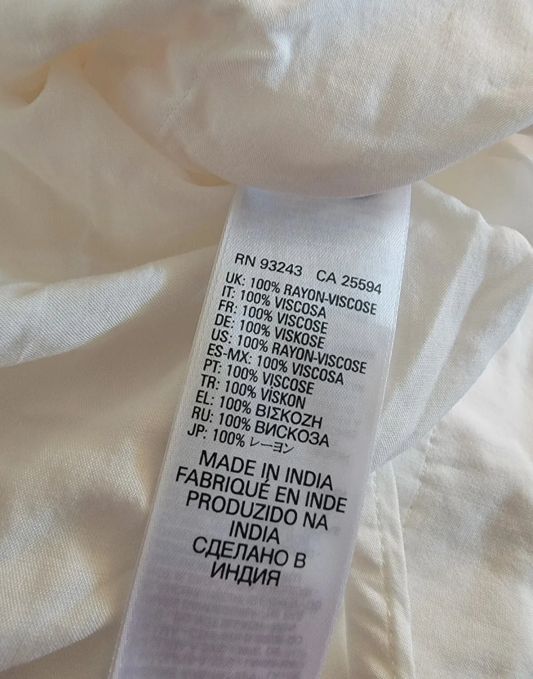 Diesel Ladies C-Sula-A Tank Top, Size XX-Small, Ivory – NWT image indicator(3)