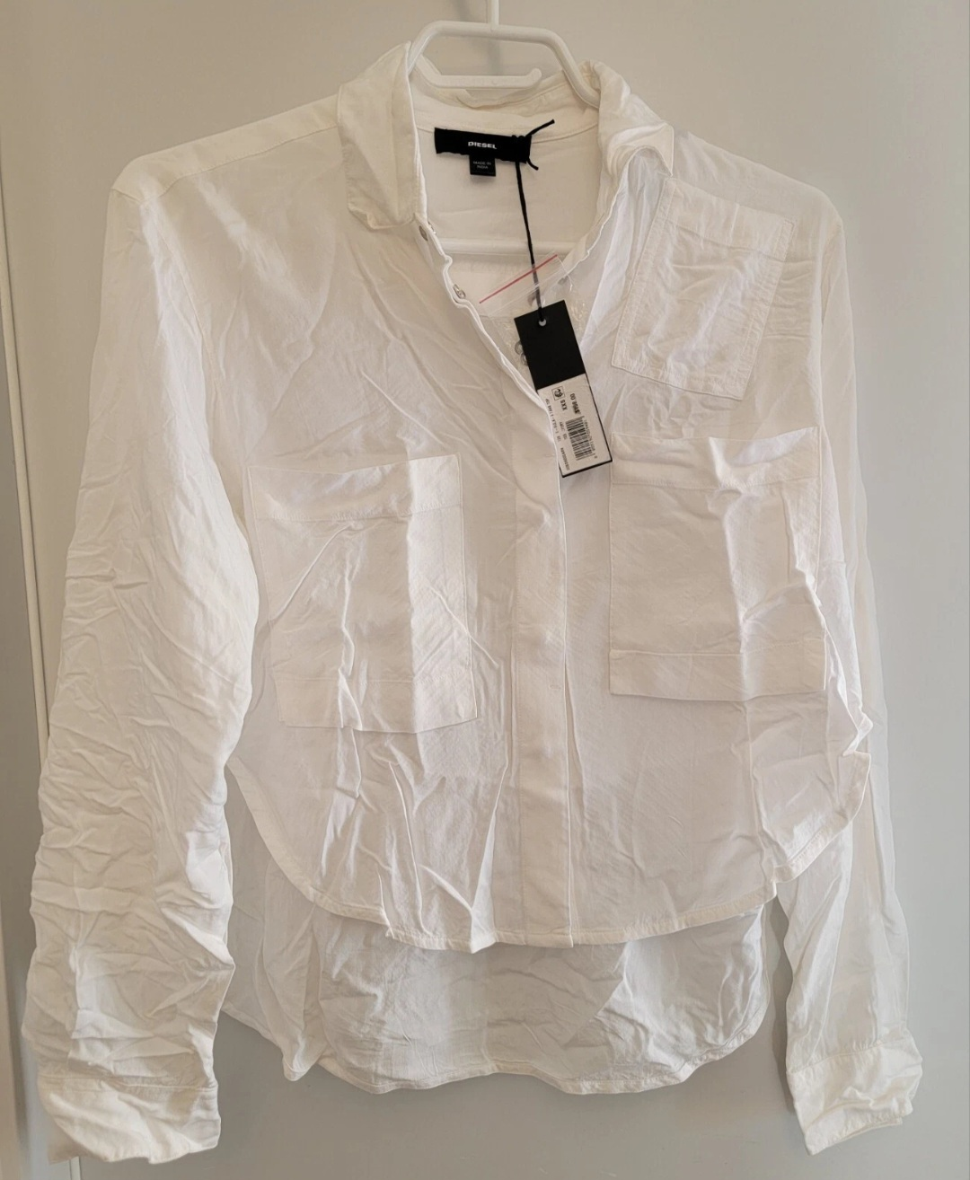 Diesel Ladies C-Sula-A Tank Top, Size XX-Small, Ivory – NWT - photo 4