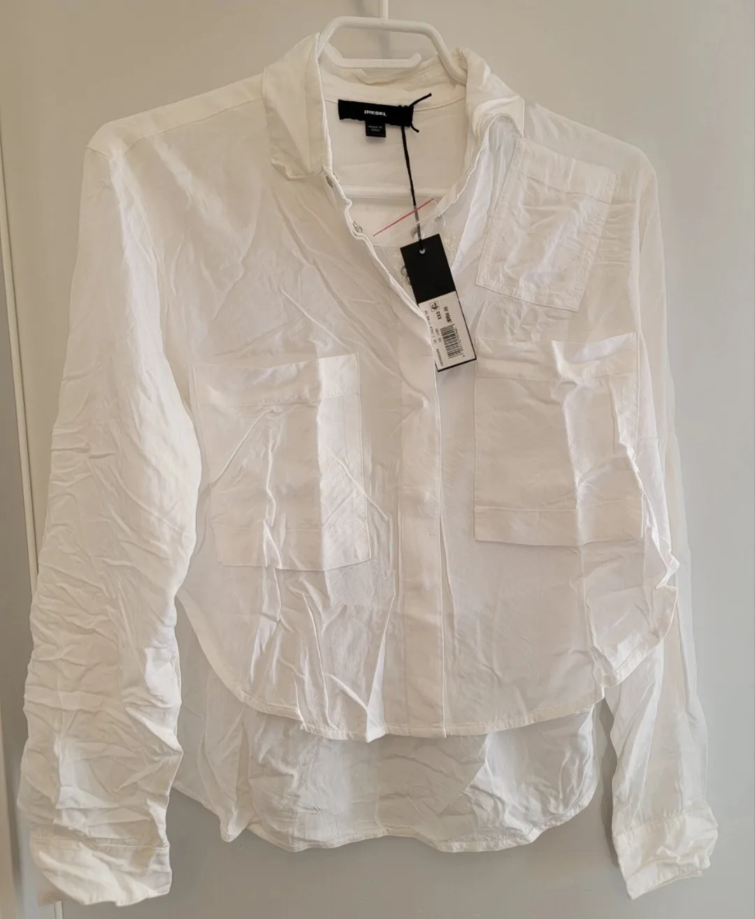 Diesel Ladies C-Sula-A Tank Top, Size XX-Small, Ivory – NWT image indicator(4)