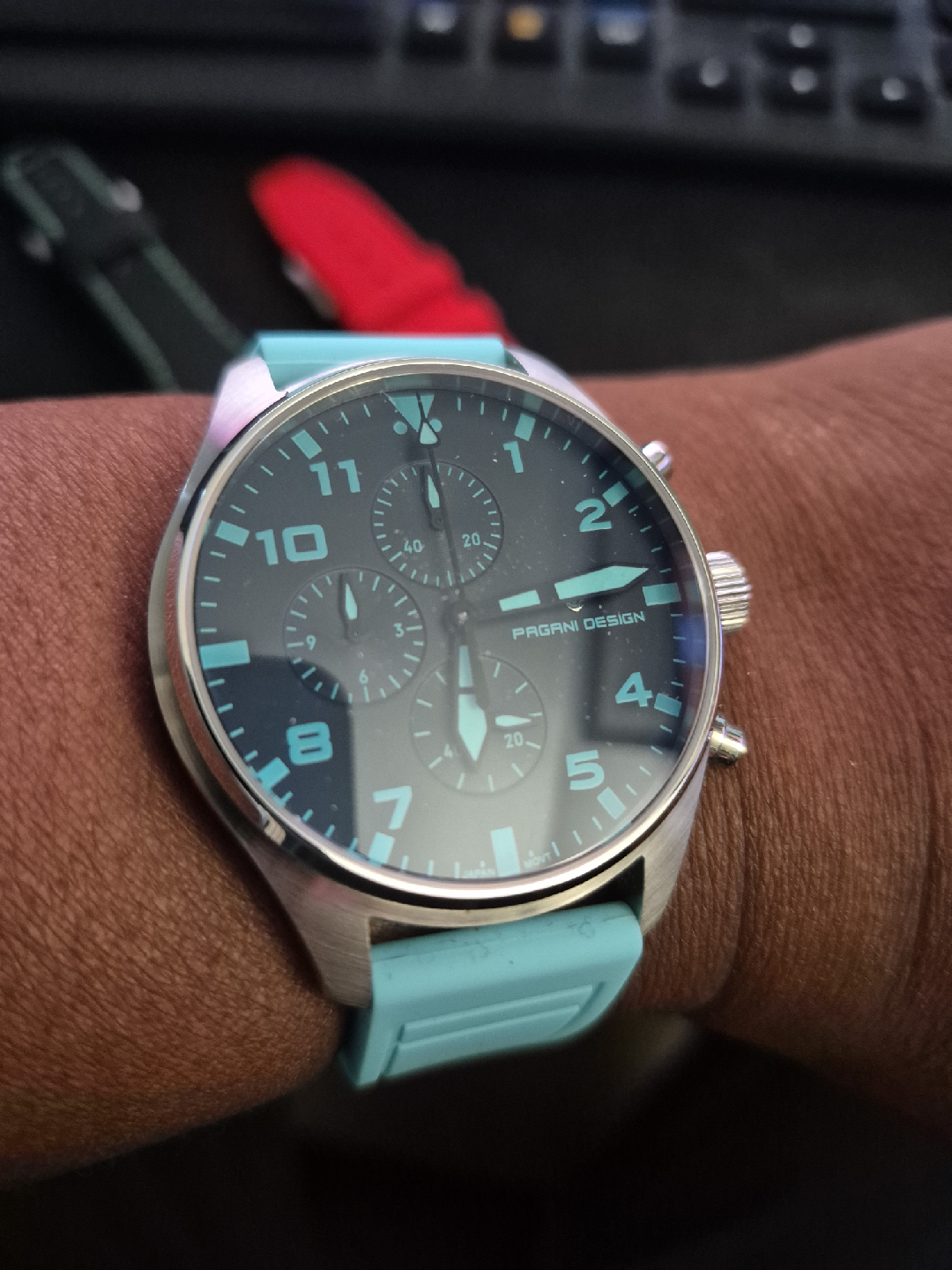 Pagani Design Chronograph Watch with Extra Straps - photo 4