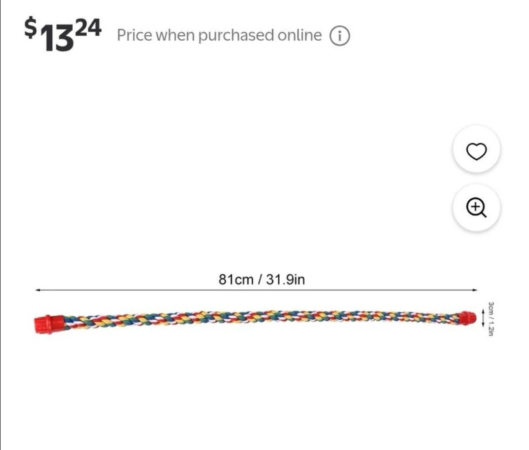 Bird Toy - Colorful Hanging Rope - photo 3