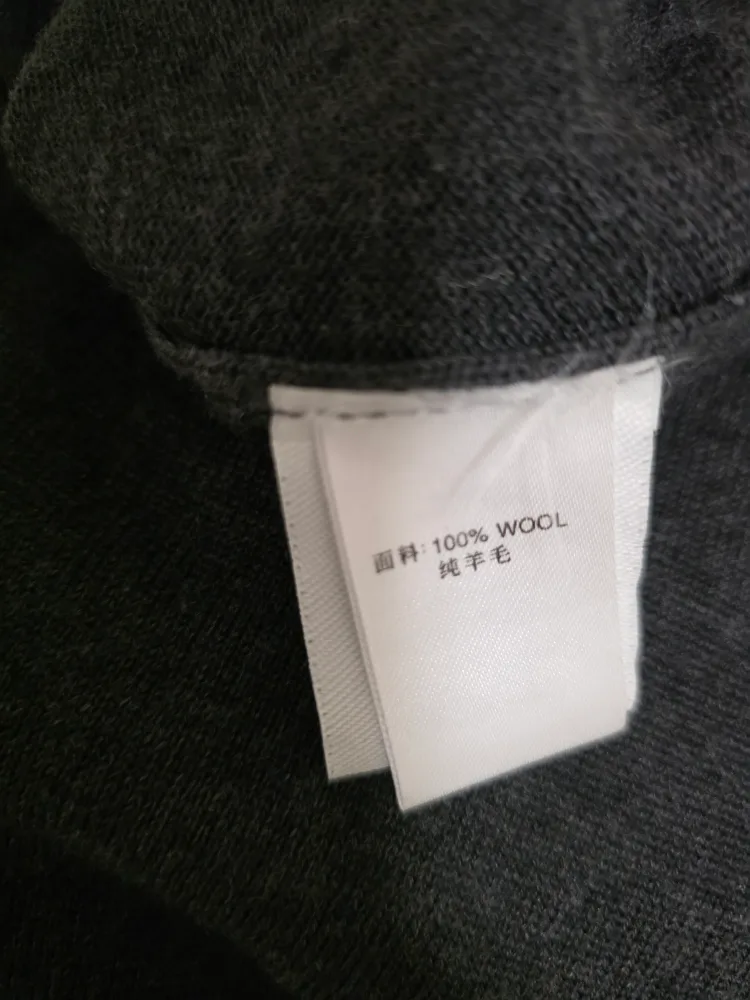 Ascot Chang Men's Grey  Crewneck wool sweater(Size 54) image indicator(4)