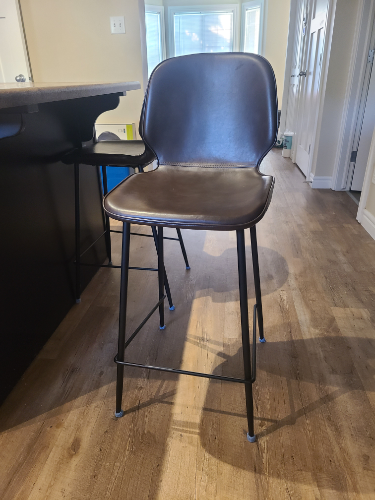 Set of 2 Brown Bar Stools - photo 3