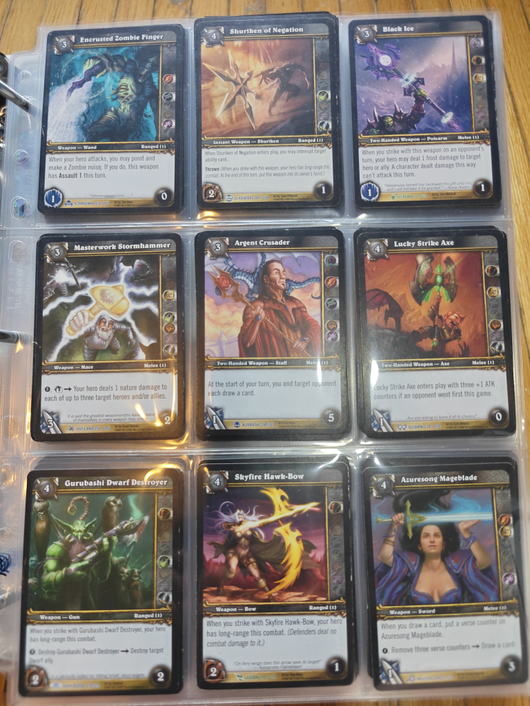 World of Warcraft TCG Cards (Weapons) - photo 4