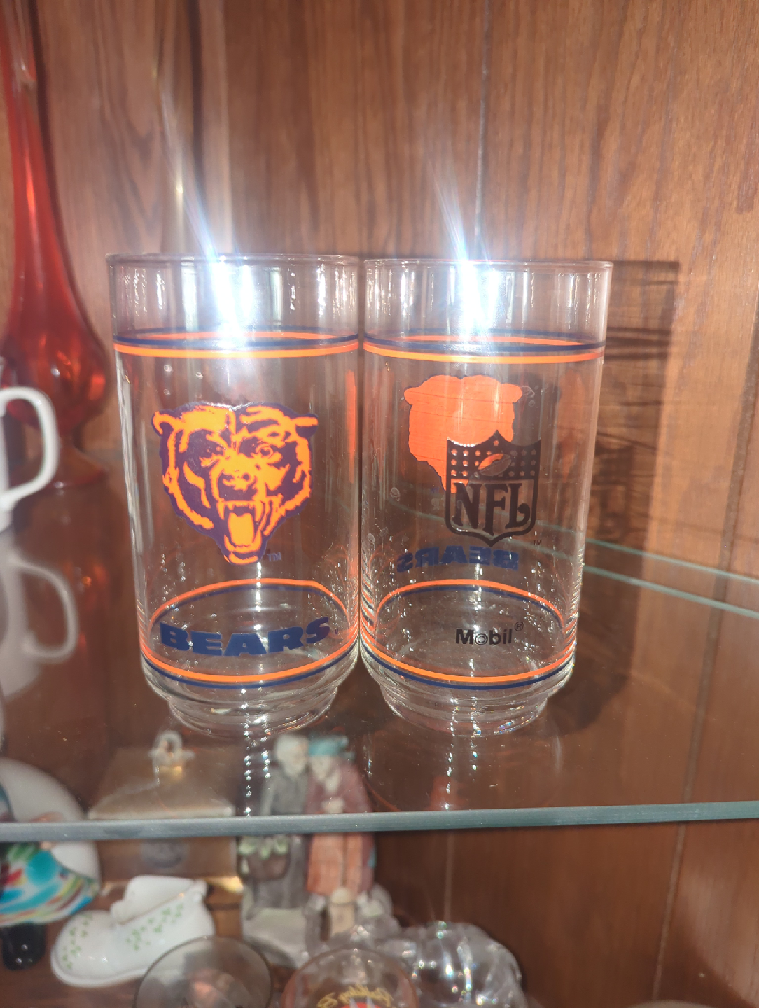 Chicago Bears & NFL Vintage Glasses