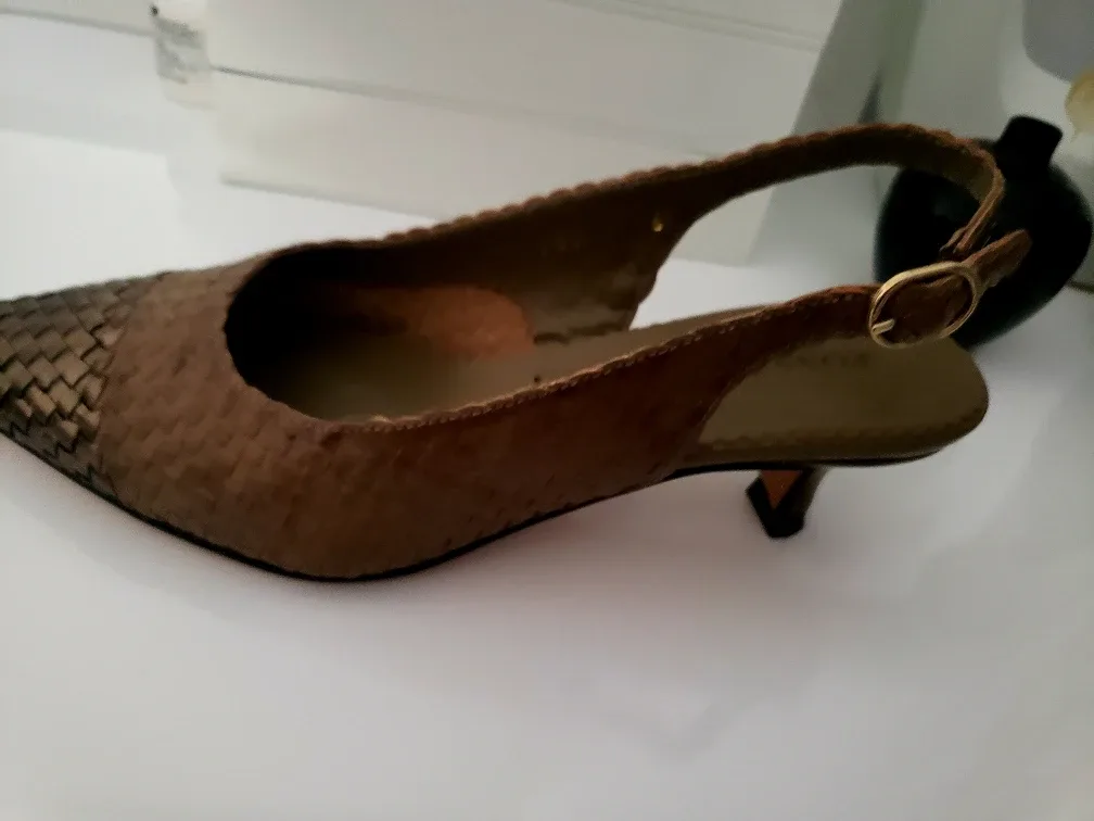 Pons Quintana Slingback Heels Size 7 thumbnail