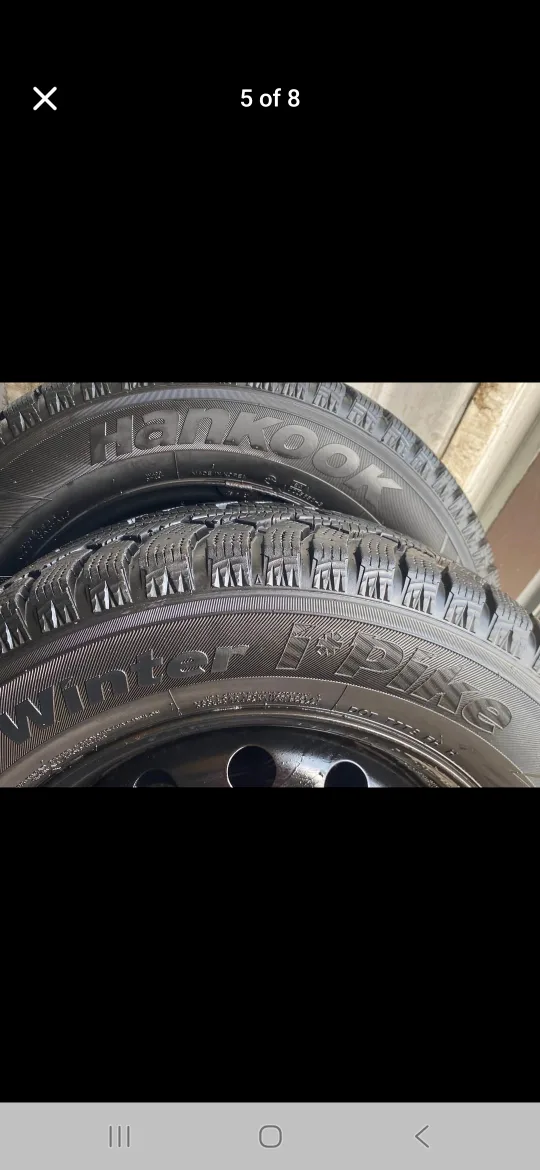 Set of 4 HANKOOK winter tires rims  (215 65 16) image indicator(5)