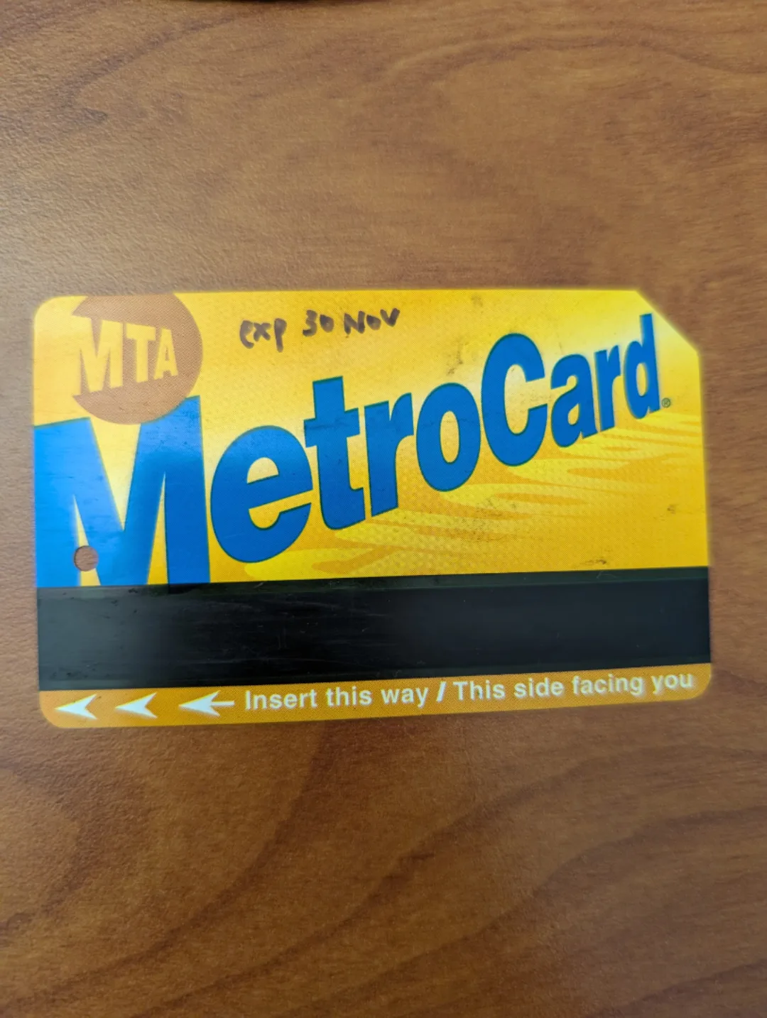 MTA MetroCard $0 value expire 30 Nov thumbnail