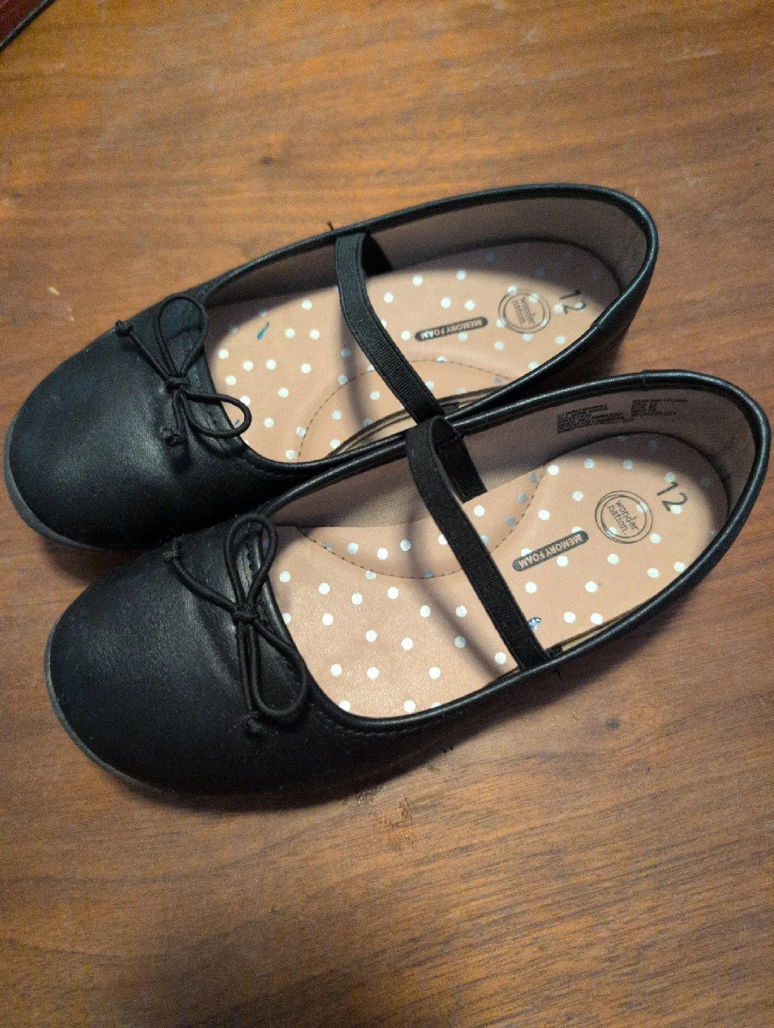 Girls Black Ballet Flats - Size 12 thumbnail