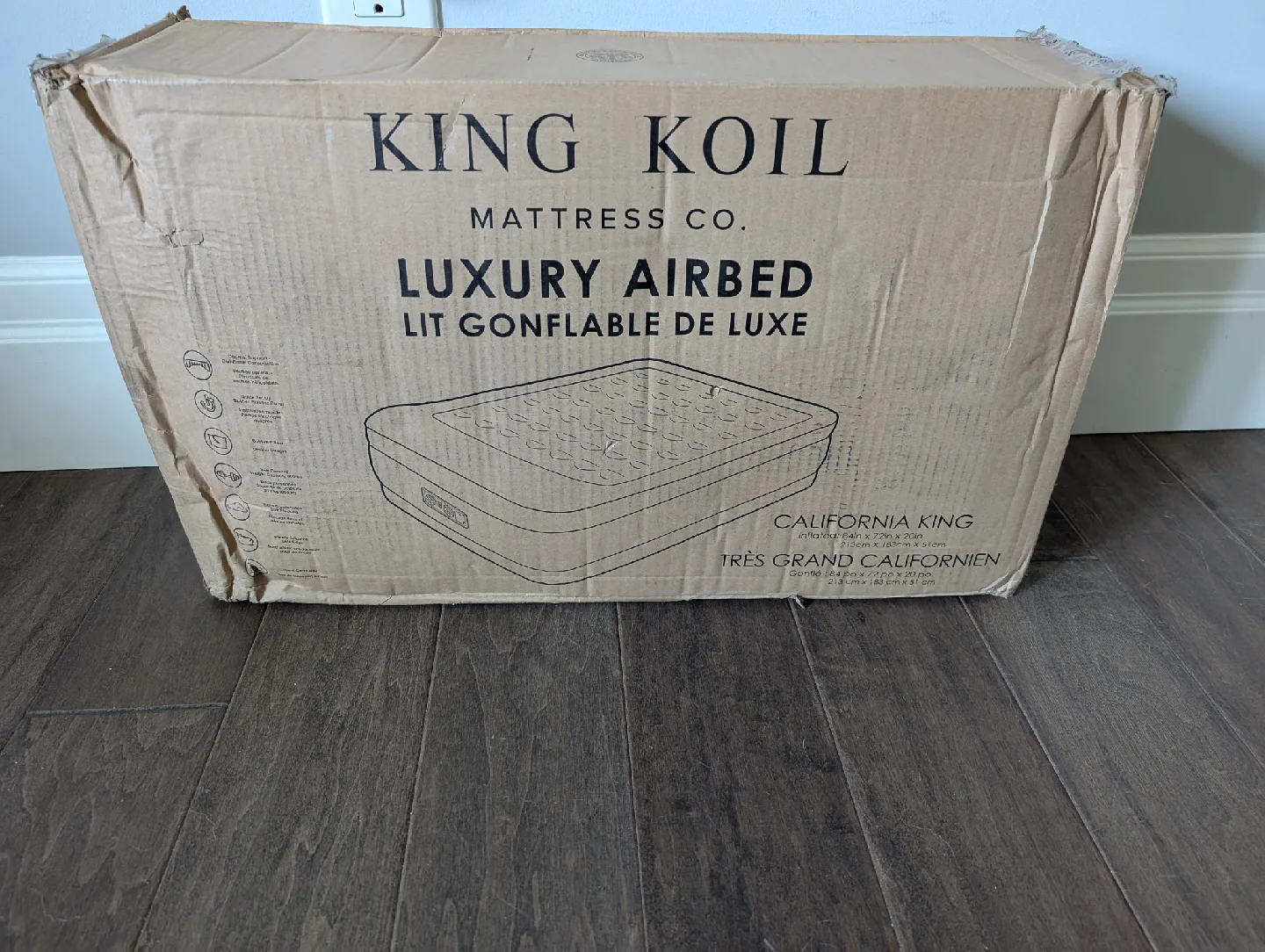 Brand New King Koil California King Air Mattress For Sale image indicator(2)