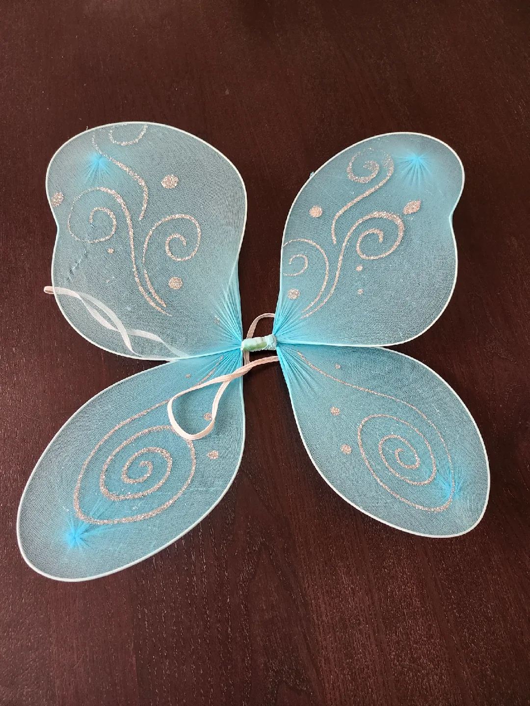 Fairy Wings & Pom Pom's for dress up & / or Halloween. thumbnail