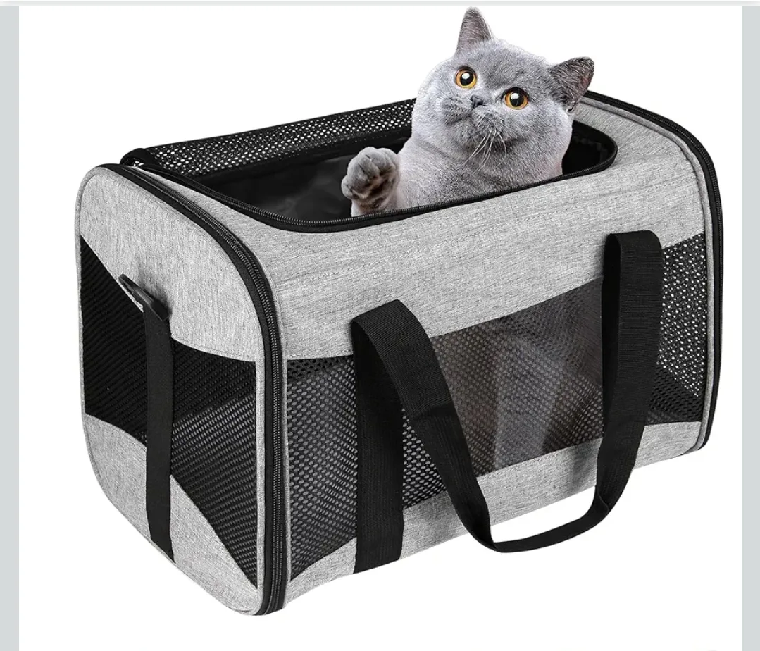 Gray Pet Carrier - Airline Approved, Size M thumbnail