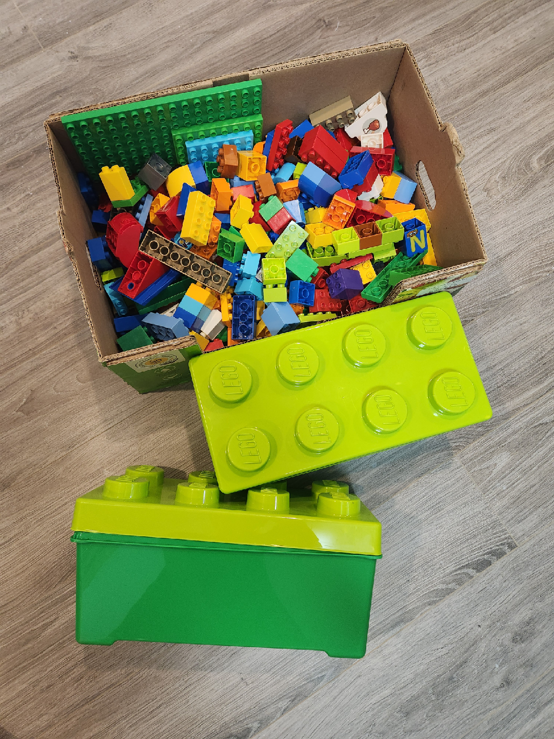 An assortment of Duplo blocks - photo 2