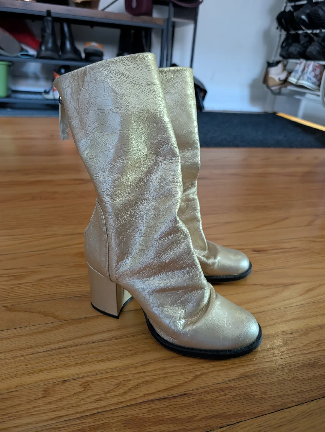 Free People Leather Go Go Boots image indicator(2)