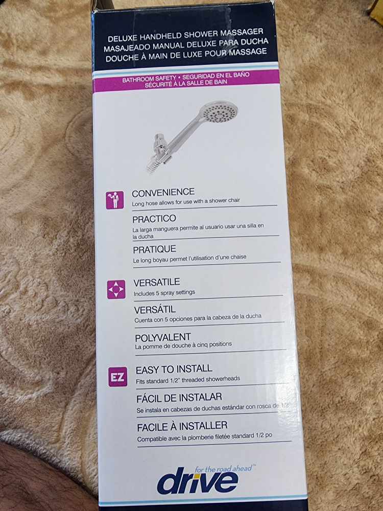 Drive Deluxe Handheld Shower Massager - New in Box - photo 4