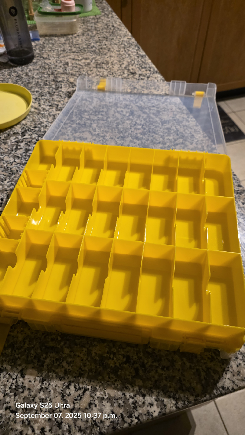 Yellow Storage double sided Organizer with Lid