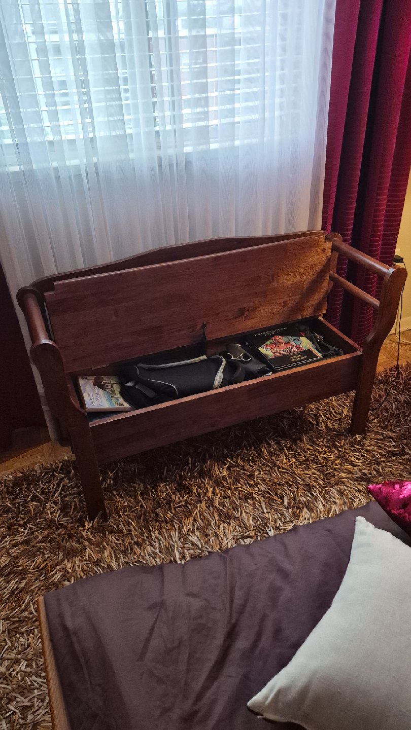 Wooden Storage Bench - photo 2