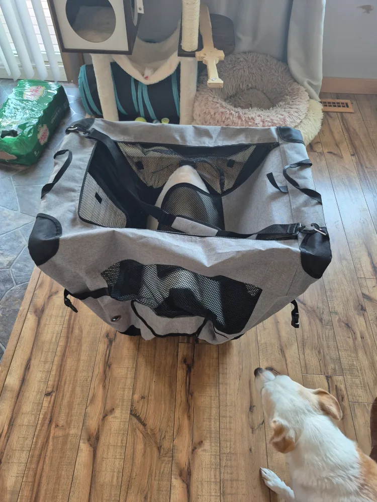 Veehoo 30 inch Folding Soft Dog Crate image indicator(9)