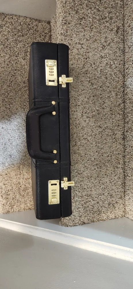 Buxton Black Leather Briefcase image indicator(5)