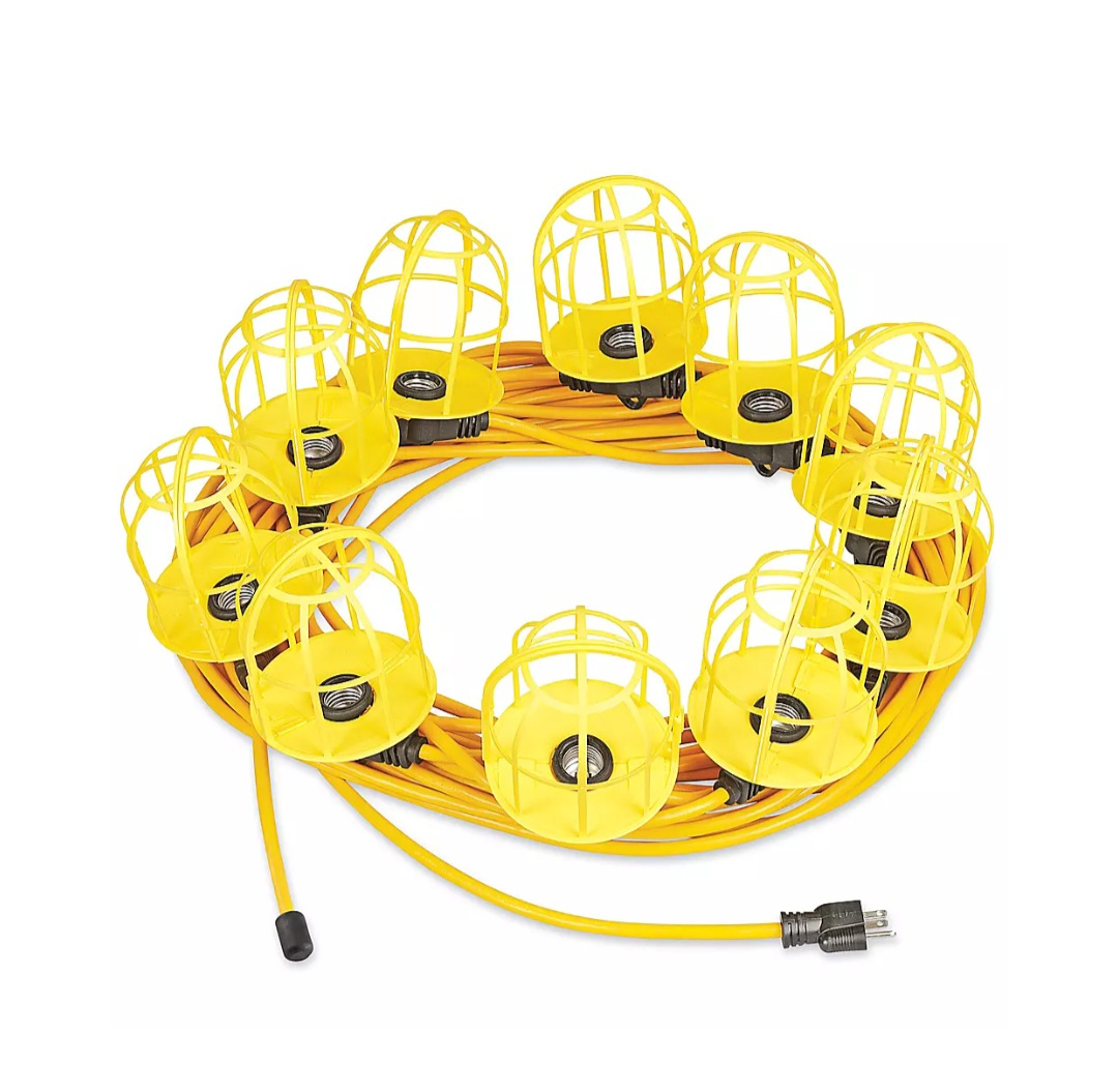 Lind String Work Lights with Cages - 10 Sockets🥕