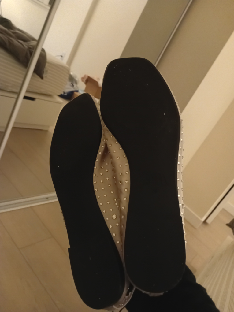 Zara Rhinestone Ballet Flats - Size 8 - photo 4