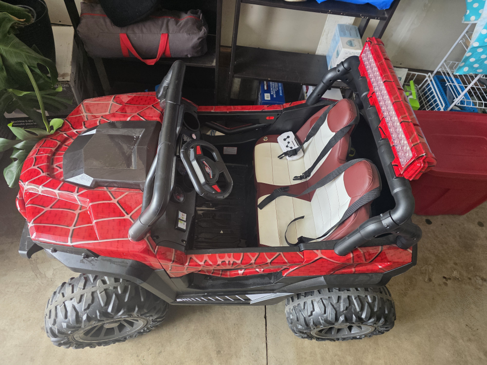 Kids Red Spider-Man Ride-On Car