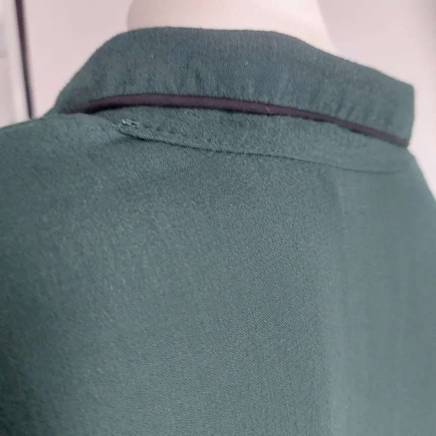 Green Blouse with Unique Button Medium image indicator(4)