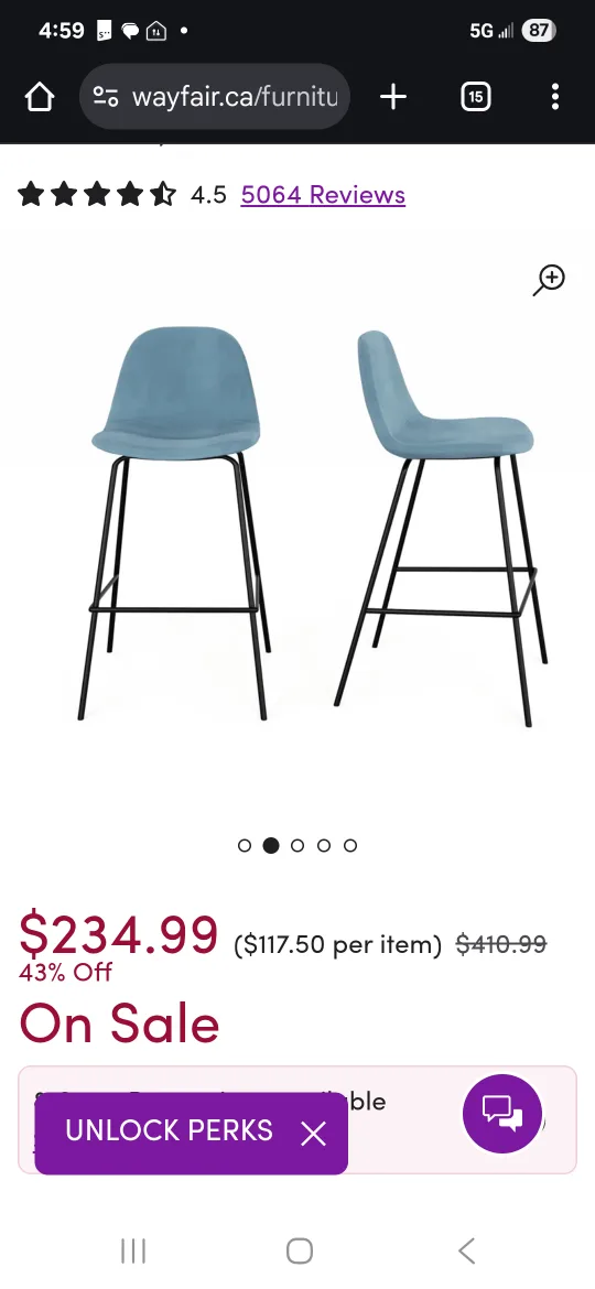 Brand New Kody Bar & Counter Stool image indicator(3)