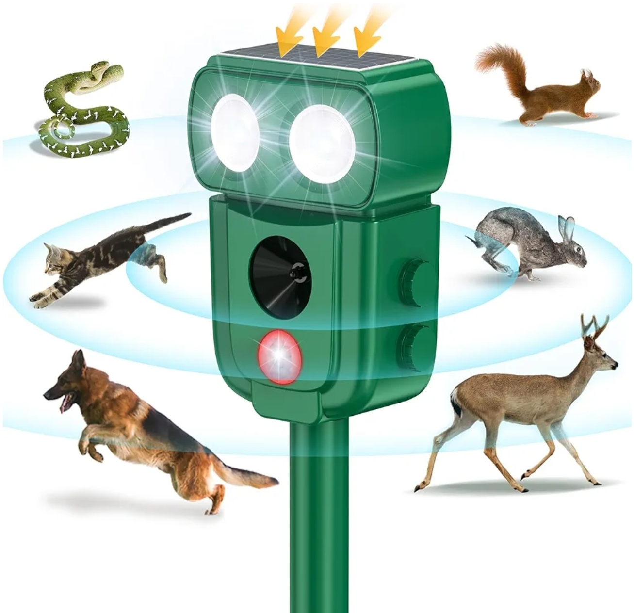 Solar Animal Repeller. Garden Protector