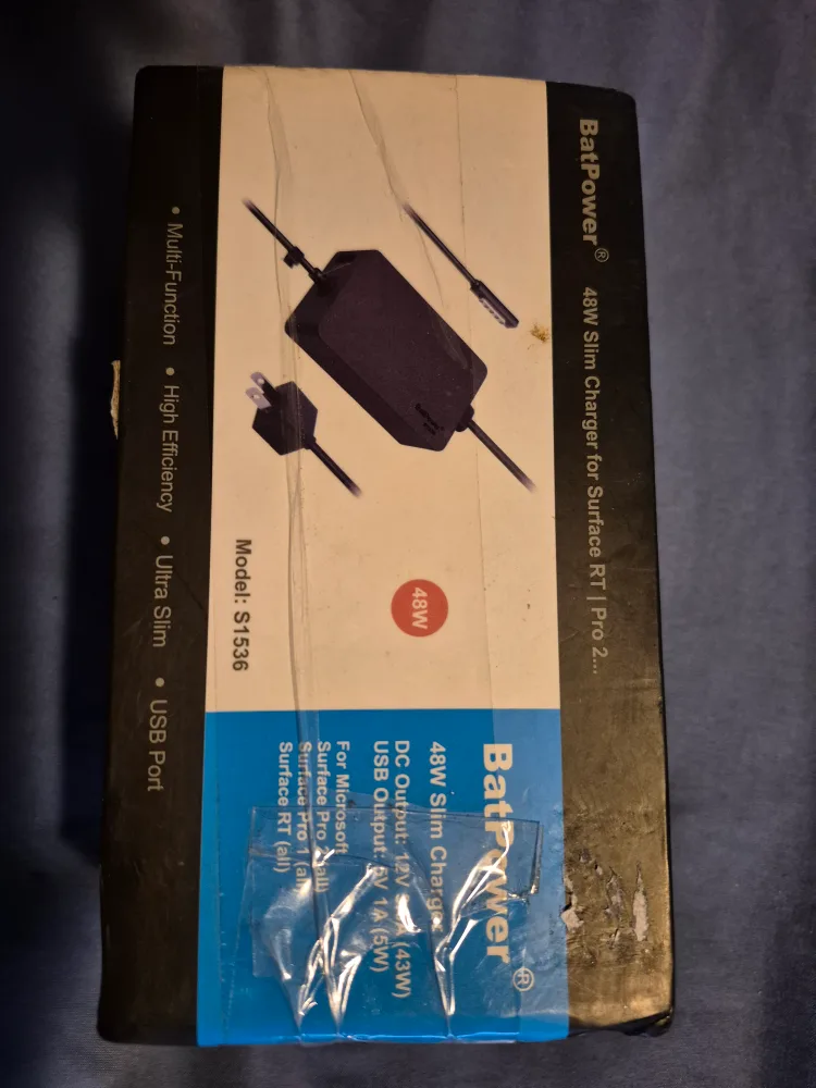 BatPower 48W Slim Charger for Surface RT/Pro - New thumbnail