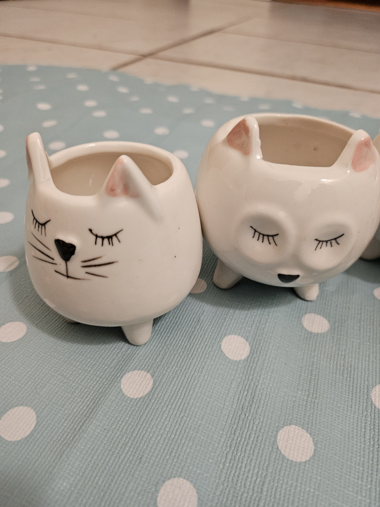 Cute mini animal Ceramic Planters (Set of 5) - photo 4