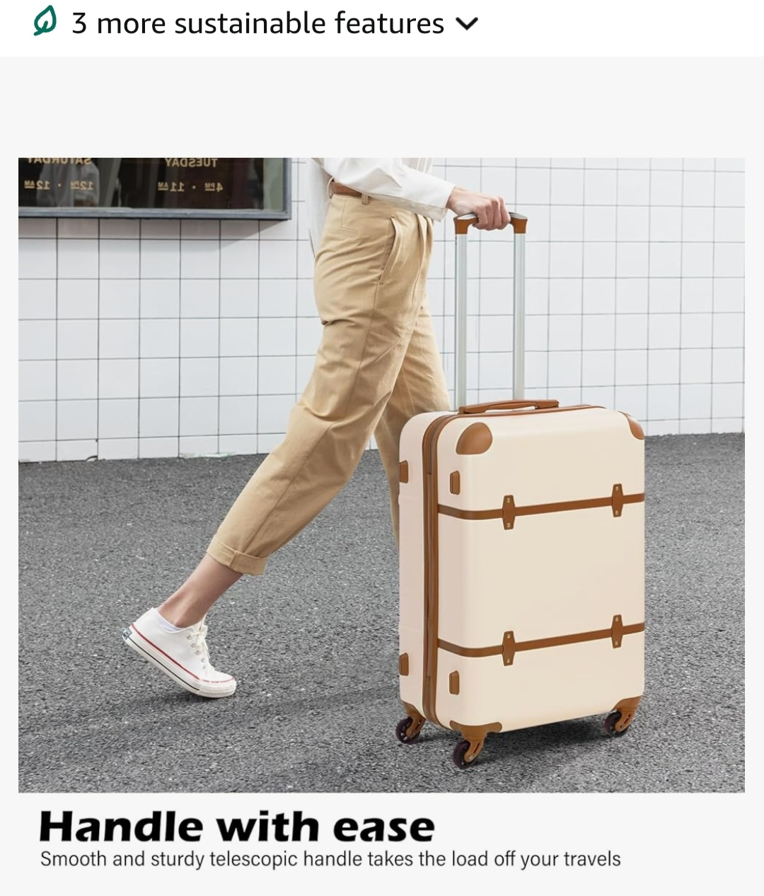 Beige Luggage Set (3-Piece) - photo 2