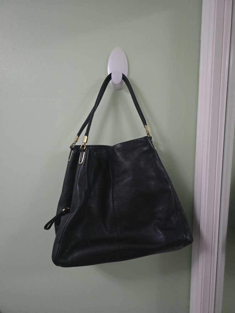 Coach Black Leather Hobo Bag