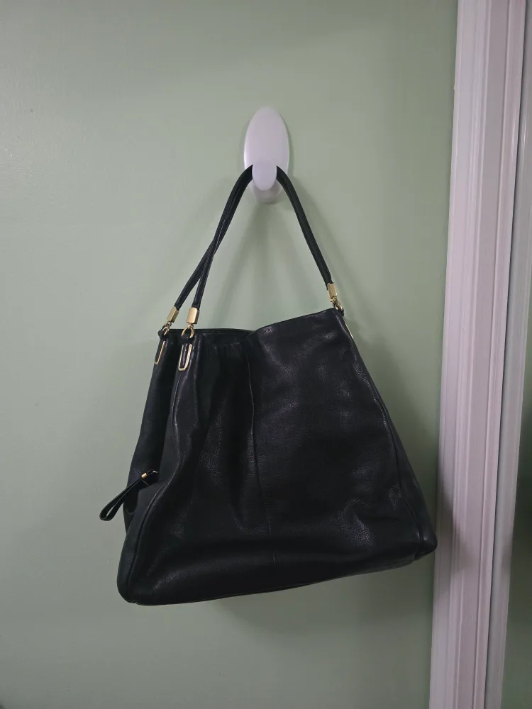 Coach Black Leather Hobo Bag thumbnail