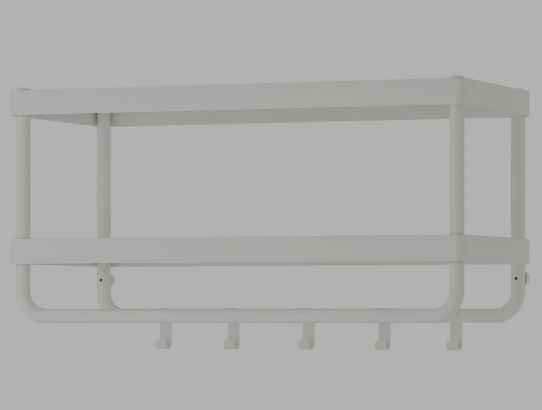 NEW IKEA MACKAPÄR Coat Rack with Shelf - White image indicator(5)