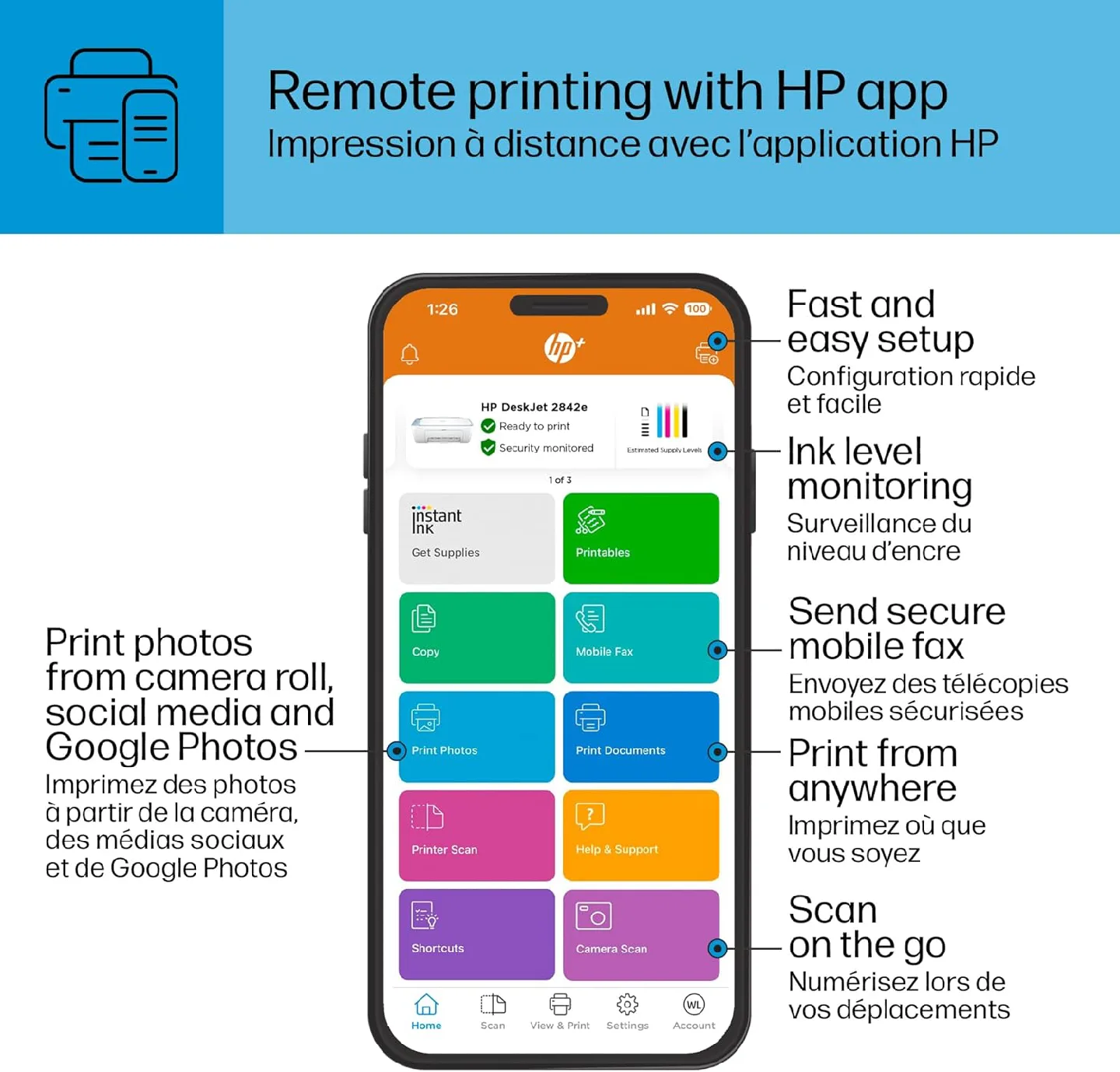 HP DeskJet  All-in-One Printer image indicator(5)