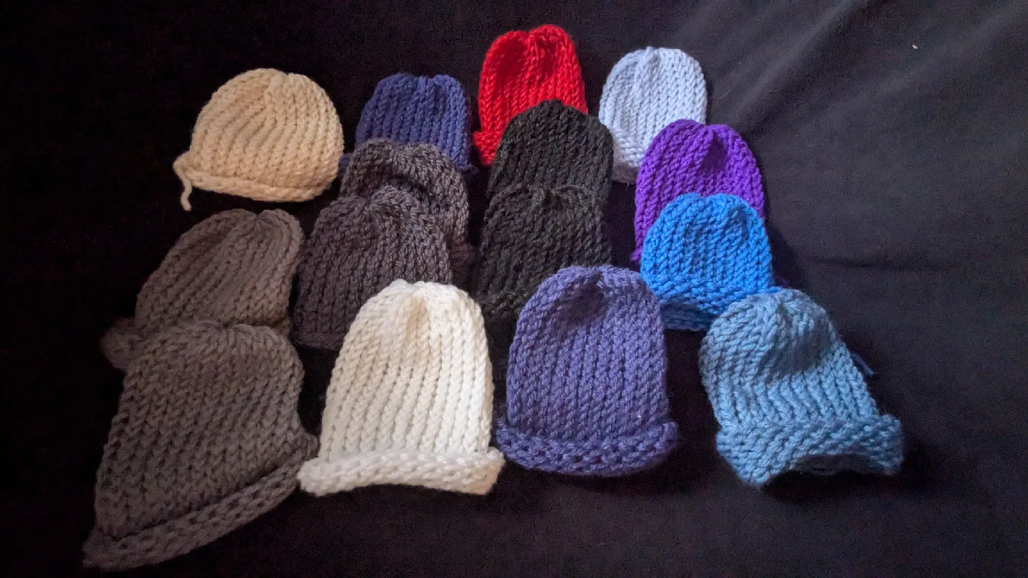 Handmade Baby Hats - Assorted Colours image indicator(5)