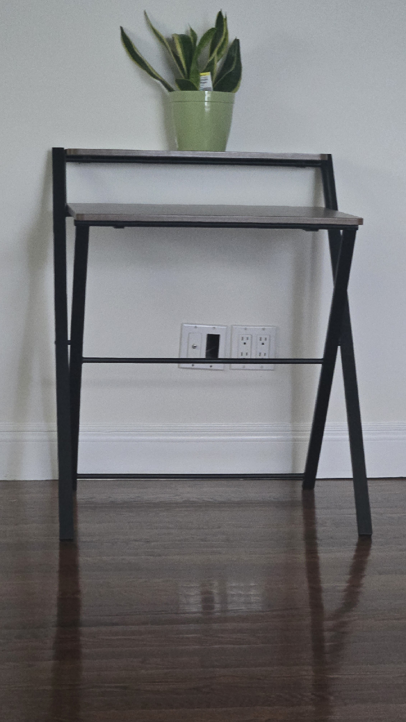 Folding Desk with Shelf