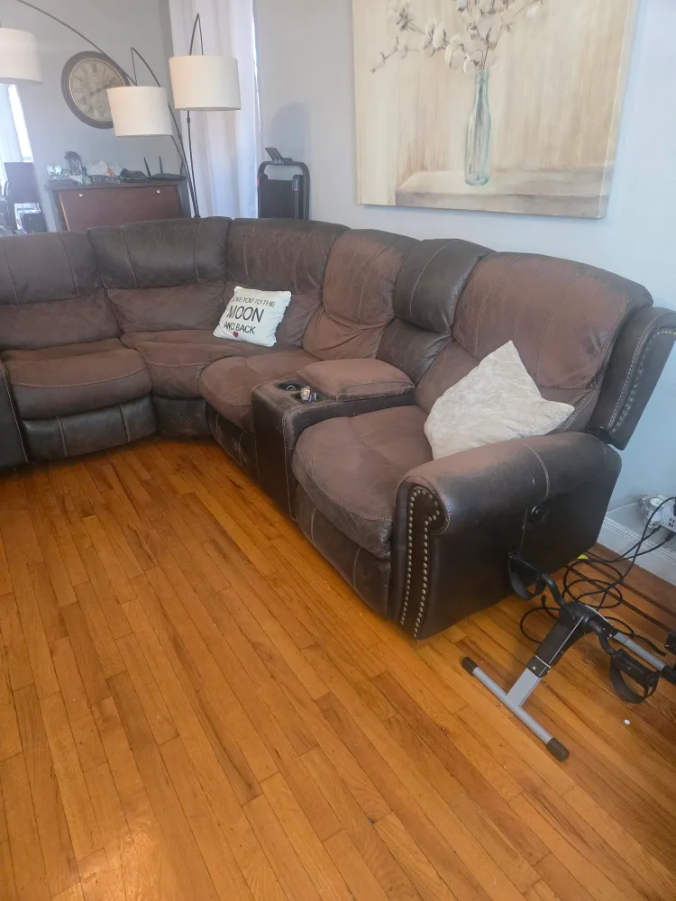 Brown  Reclining Sectional Sofa image indicator(5)