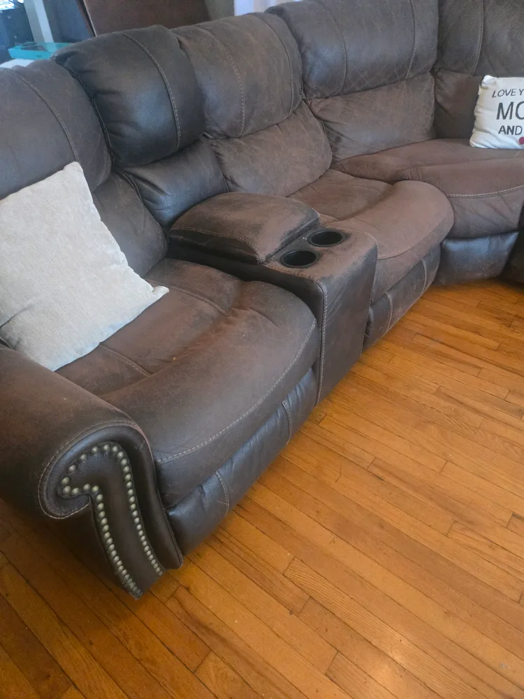 Brown  Reclining Sectional Sofa image indicator(6)