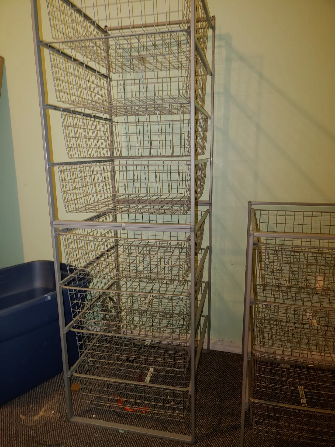 Metal Wire Basket Storage Shelving Unit thumbnail