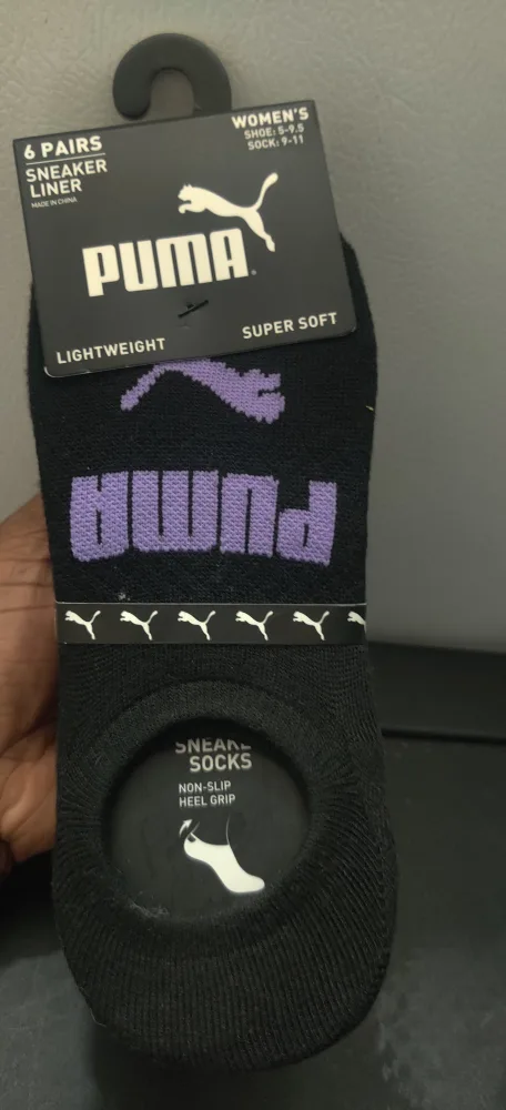 Puma Women's Sneaker Liner Socks, 6 Pairs, Size 5-9.5 thumbnail