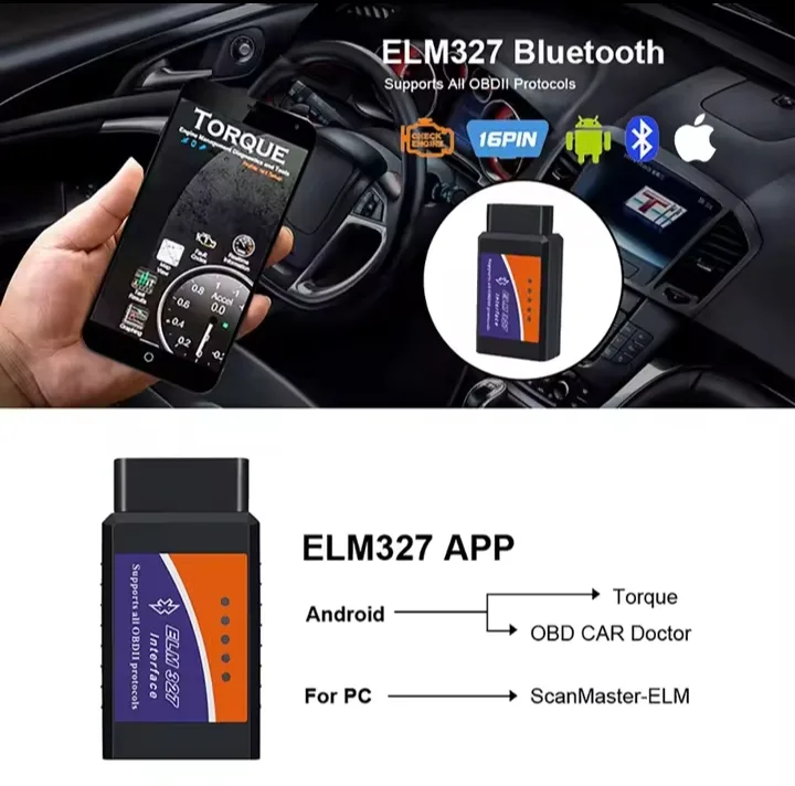 ELM327 Bluetooth OBDII Car Diagnostic Scanner image indicator(5)