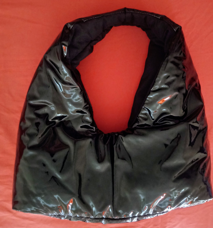 Black Padded Shoulder Bag
