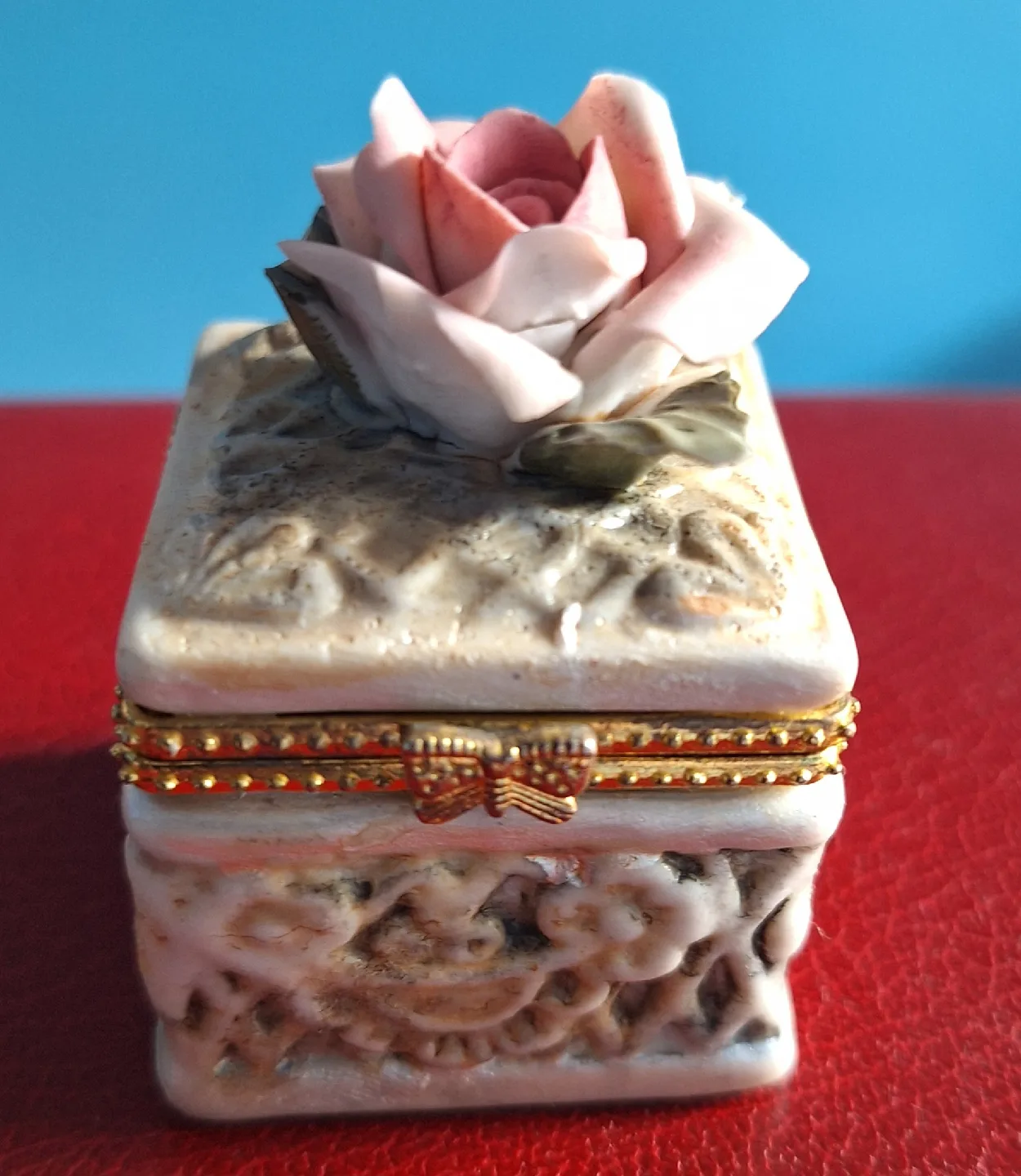 Vintage Rose Trinket Box image indicator(2)