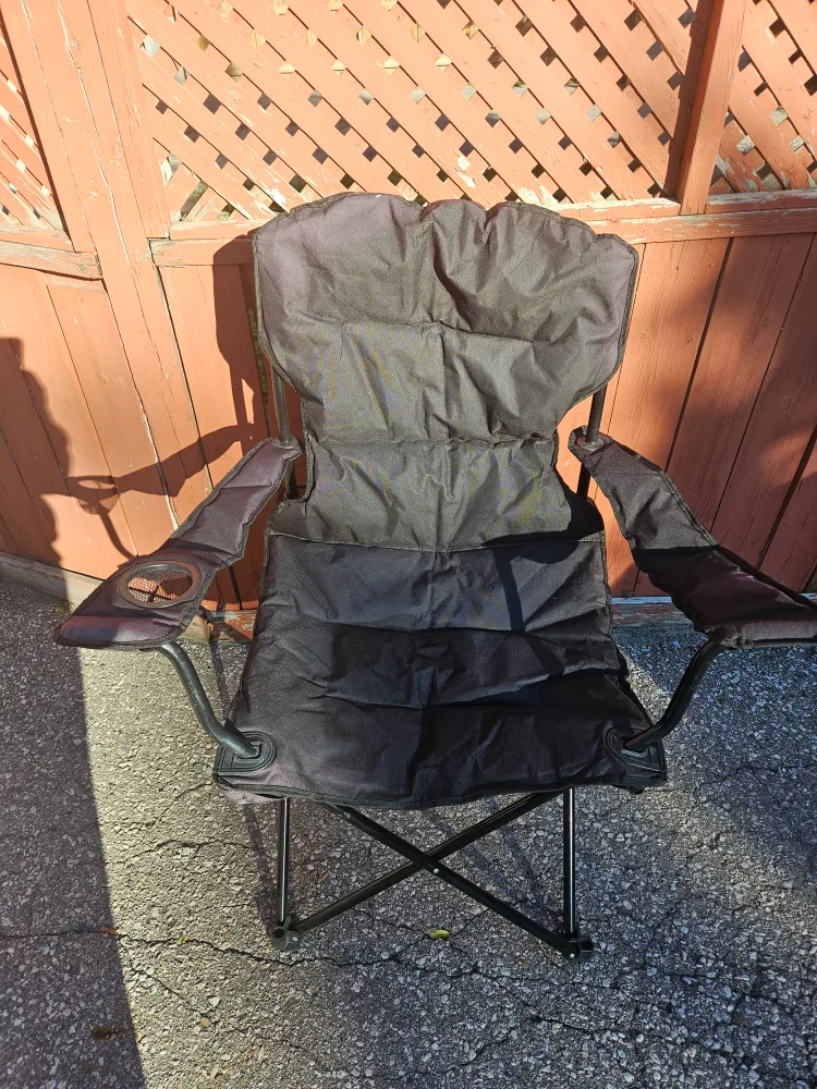 Terra Gear Folding Camping Chair - Black thumbnail