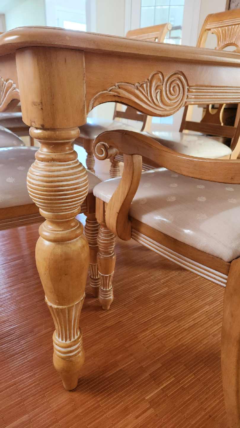 Wooden Dining Set with Hutch - photo 3
